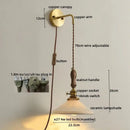 GobekUsa Copper Ceramic LED Wall Lamps - Nordic Modern Design