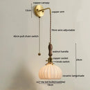 GobekUsa Copper Ceramic LED Wall Lamps - Nordic Modern Design
