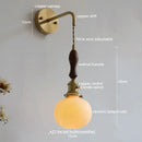 GobekUsa Copper Ceramic LED Wall Lamps - Nordic Modern Design