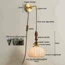 GobekUsa Copper Ceramic LED Wall Lamps - Nordic Modern Design