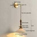 GobekUsa Copper Ceramic LED Wall Lamps - Nordic Modern Design