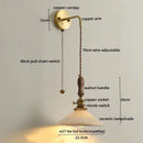 GobekUsa Copper Ceramic LED Wall Lamps - Nordic Modern Design