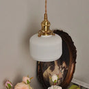 GobekUsa Copper Ceramic LED Wall Light Fixture Pull Chain Switch Modern Wall Lamp