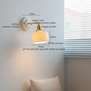 GobekUsa Copper Ceramic LED Wall Light with Pull Chain Switch for Living Room Decor.