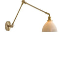 GobekUsa Copper Ceramic Wall Sconce Pull Chain LED Wall Light