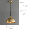 GobekUsa Copper Chandelier: Nordic Minimalist Gold Pendant Lamp, Luxurious Indoor Decor