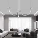 GobekUsa Copper Chandelier: Nordic Minimalist Lines Pendant Light for Living Room Decor