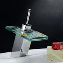 GobekUsa Copper Chrome Waterfall Bathroom Faucet Mixer for Basin Hot and Cold Water
