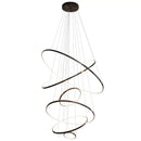GobekUsa Copper Circle Chandelier: Modern Minimalist Luxury for Living Room, Restaurant, Villa Staircase