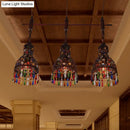 GobekUsa Copper Cluster Pendant Light with 3 Bulbs for Corridors - Art Deco Barn Style