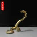 GobekUsa Copper Cobra Zodiac Snake Feng Shui Decoration Craft
