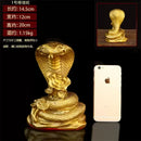 GobekUsa Copper Cobra Zodiac Snake Feng Shui Decoration Craft