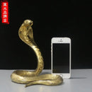 GobekUsa Copper Cobra Zodiac Snake Feng Shui Decoration Craft