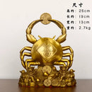 GobekUsa Copper Crab Ornaments for Wealth and Luxury Decor