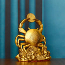 GobekUsa Copper Crab Ornaments for Wealth and Luxury Decor