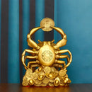 GobekUsa Copper Crab Ornaments for Wealth and Luxury Decor