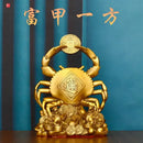 GobekUsa Copper Crab Ornaments for Wealth and Luxury Decor