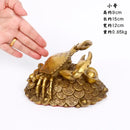 GobekUsa Copper Crab Ornaments for Wealth and Luxury Decor