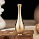 Polished brass miniature tall vase set – living room home decor by Decorbites