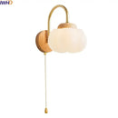 GobekUsa Cotton LED Wall Lamps with Pull Chain Switch for Restaurant Living Room Bedroom