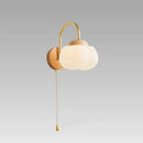 GobekUsa Cotton LED Wall Lamps with Pull Chain Switch for Restaurant Living Room Bedroom