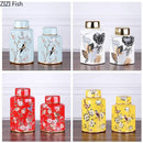 GobekUsa Country Ceramic Vase: Floral Home Decor Jar for Living Room & Dining Table