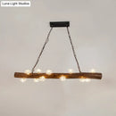 GobekUsa Country-style Mushroom Chandelier with 12 Wooden Bulbs for Indoor Pendant Lighting