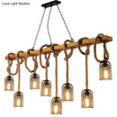 GobekUsa Countryside Mesh Pendant Lamp with Rope Cord