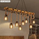 GobekUsa Countryside Mesh Pendant Lamp with Rope Cord
