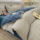 GobekUsa Cozy Nordic Plaid Bedding Set - Queen/King Size