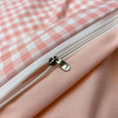 GobekUsa Cozy Nordic Plaid Bedding Set - Queen/King Size