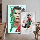 Modern red & green cr7 self-adhesive art poster bedroom decor by Decorbites