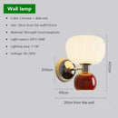 GobekUsa Cream Breeze Pumpkin LED Wall Sconces for Bedroom Living Room Dining Hallway