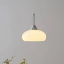 GobekUsa Cream Glass Nordic LED Pendant Light for Home Decor and Lighting