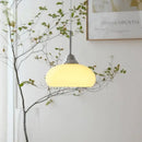 GobekUsa Cream Glass Nordic LED Pendant Light for Home Decor and Lighting