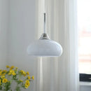 GobekUsa Cream Glass Nordic LED Pendant Light for Home Decor and Lighting