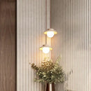 GobekUsa Cream Stone Chandelier Pendant Lamp - Nordic Style Bedroom Hanging Light