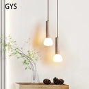 GobekUsa Cream Style Chandelier Living Room Led Pendant Lamp for Bedroom & TV Background