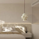 GobekUsa Creamy Wind LED Chandelier: Nordic Wabi Sabi Style for Dining Room, Bedroom, & Bar