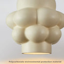 GobekUsa Creamy Wind LED Chandelier: Nordic Wabi Sabi Style for Dining Room, Bedroom, & Bar