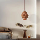 GobekUsa Creamy Wind LED Chandelier: Nordic Wabi Sabi Style for Dining Room, Bedroom, & Bar