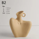 GobekUsa Creative Ceramic Human Vase for Home Decor