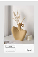 GobekUsa Creative Ceramic Human Vase for Home Decor