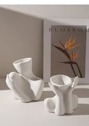 GobekUsa Creative Ceramic Human Vase for Home Decor