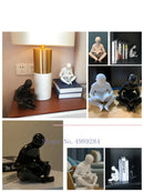 GobekUsa Creative Ceramics Sculpture for Modern Desktop Bookcase Decor and Home Craft Decoration