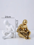 GobekUsa Creative Ceramics Sculpture for Modern Desktop Bookcase Decor and Home Craft Decoration