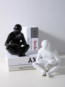 GobekUsa Creative Ceramics Sculpture for Modern Desktop Bookcase Decor and Home Craft Decoration