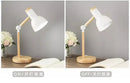 Nordic mint green wooden table lamp bedroom eye protection light by Decorbites