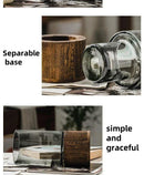 GobekUsa Creative Retro Glass Vase for Living Room