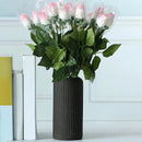 GobekUsa Creative Striped Plastic Flower Vase